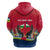 Central African Republic Zip Hoodie with Red Blue Green Tribal Design and National Flag - Wonder Print Shop