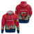 Central African Republic Zip Hoodie with Red Blue Green Tribal Design and National Flag - Wonder Print Shop