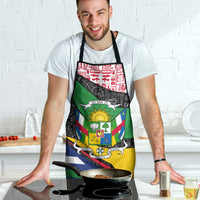 Central African Republic Apron with Multicolor Tribal Design and National Emblem - Wonder Print Shop