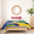 Central African Republic Bedding Set with Multicolor Tribal Design and National Emblem - Wonder Print Shop