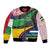 Central African Republic Bomber Jacket with Multicolor Tribal Design and National Emblem - Wonder Print Shop