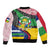 Central African Republic Bomber Jacket with Multicolor Tribal Design and National Emblem - Wonder Print Shop