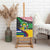 Central African Republic Canvas Wall Art with Multicolor Tribal Design and National Emblem - Wonder Print Shop