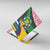 Central African Republic Canvas Wall Art with Multicolor Tribal Design and National Emblem - Wonder Print Shop