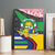 Central African Republic Canvas Wall Art with Multicolor Tribal Design and National Emblem - Wonder Print Shop