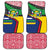 Central African Republic Car Mats with Multicolor Tribal Design and National Emblem - Wonder Print Shop