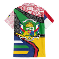 Central African Republic Family Matching Mermaid Dress and Hawaiian Shirt with Multicolor Tribal Design and National Emblem - Wonder Print Shop
