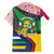 Central African Republic Hawaiian Shirt with Multicolor Tribal Design and National Emblem - Wonder Print Shop