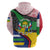Central African Republic Hoodie with Multicolor Tribal Design and National Emblem - Wonder Print Shop