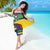 Central African Republic Sarong with Multicolor Tribal Design and National Emblem - Wonder Print Shop