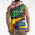 Central African Republic Sleeveless Hoodie with Multicolor Tribal Design and National Emblem - Wonder Print Shop