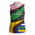 Central African Republic Women Sleeveless Polo Shirt with Multicolor Tribal Design and National Emblem - Wonder Print Shop
