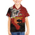 Central African Republic Hawaiian Shirt with Red Black Nature Design and Buffalo Pattern - Wonder Print Shop