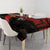 Central African Republic Tablecloth with Red Black Nature Design and Buffalo Pattern - Wonder Print Shop