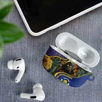 Central African Republic AirPods Case with Jungle Animal Design and National Emblem Pattern - Wonder Print Shop