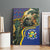 Central African Republic Canvas Wall Art with Jungle Animal Design and National Emblem Pattern - Wonder Print Shop