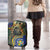 Central African Republic Luggage Cover with Jungle Animal Design and National Emblem Pattern - Wonder Print Shop