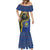 Central African Republic Mermaid Dress with Jungle Animal Design and National Emblem Pattern - Wonder Print Shop