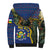 Central African Republic Sherpa Hoodie with Jungle Animal Design and National Emblem Pattern - Wonder Print Shop