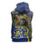 Central African Republic Sleeveless Hoodie with Jungle Animal Design and National Emblem Pattern - Wonder Print Shop