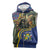 Central African Republic Sleeveless Zip Hoodie with Jungle Animal Design and National Emblem Pattern - Wonder Print Shop