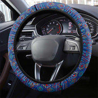 Central African Republic Steering Wheel Cover with Jungle Animal Design and National Emblem Pattern - Wonder Print Shop