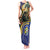 Central African Republic Tank Maxi Dress with Jungle Animal Design and National Emblem Pattern - Wonder Print Shop