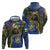 Central African Republic Zip Hoodie with Jungle Animal Design and National Emblem Pattern - Wonder Print Shop