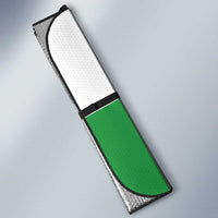 Central African Republic Auto Sun Shade with Cartoon Baobab Design and Flag Pattern - Wonder Print Shop