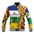Central African Republic Baseball Jacket with Cartoon Baobab Design and Flag Pattern - Wonder Print Shop
