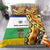 Central African Republic Bedding Set with Cartoon Baobab Design and Flag Pattern - Wonder Print Shop