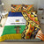 Central African Republic Bedding Set with Cartoon Baobab Design and Flag Pattern - Wonder Print Shop
