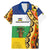 Central African Republic Family Matching Mermaid Dress and Hawaiian Shirt with Cartoon Baobab Design and Flag Pattern - Wonder Print Shop