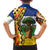 Central African Republic Family Matching Puletasi and Hawaiian Shirt with Cartoon Baobab Design and Flag Pattern - Wonder Print Shop