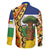 Central African Republic Family Matching Puletasi and Hawaiian Shirt with Cartoon Baobab Design and Flag Pattern - Wonder Print Shop