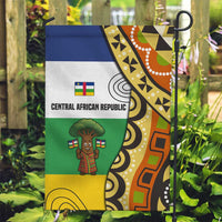 Central African Republic Garden Flag with Cartoon Baobab Design and Flag Pattern - Wonder Print Shop