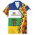 Central African Republic Hawaiian Shirt with Cartoon Baobab Design and Flag Pattern - Wonder Print Shop