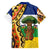 Central African Republic Hawaiian Shirt with Cartoon Baobab Design and Flag Pattern - Wonder Print Shop