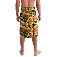 Central African Republic Lavalava with Cartoon Baobab Design and Flag Pattern - Wonder Print Shop