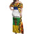 Central African Republic Off Shoulder Maxi Dress with Cartoon Baobab Design and Flag Pattern - Wonder Print Shop