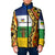 Central African Republic Padded Jacket with Cartoon Baobab Design and Flag Pattern - Wonder Print Shop