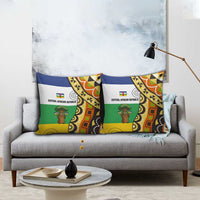 Central African Republic Pillow Cover with Cartoon Baobab Design and Flag Pattern - Wonder Print Shop