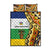 Central African Republic Quilt Bed Set with Cartoon Baobab Design and Flag Pattern - Wonder Print Shop