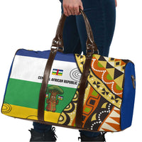 Central African Republic Travel Bag with Cartoon Baobab Design and Flag Pattern - Wonder Print Shop