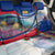 Liechtenstein Back Car Seat Cover with Red Blue Mountain Landscape Design and Crown Emblem - Wonder Print Shop