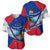 Liechtenstein Baseball Jersey with Red Blue Mountain Landscape Design and Crown Emblem - Wonder Print Shop