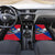Liechtenstein Car Mats with Red Blue Mountain Landscape Design and Crown Emblem - Wonder Print Shop
