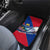 Liechtenstein Car Mats with Red Blue Mountain Landscape Design and Crown Emblem - Wonder Print Shop