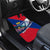 Liechtenstein Car Mats with Red Blue Mountain Landscape Design and Crown Emblem - Wonder Print Shop