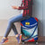 Liechtenstein Luggage Cover with Red Blue Mountain Landscape Design and Crown Emblem - Wonder Print Shop